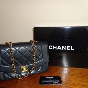 Channel Vintage Diana Flap Bag